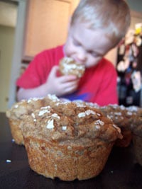 Ryan with muffins 2