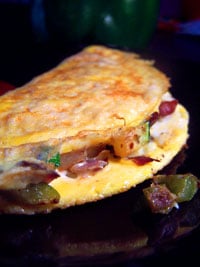 Finished omelet