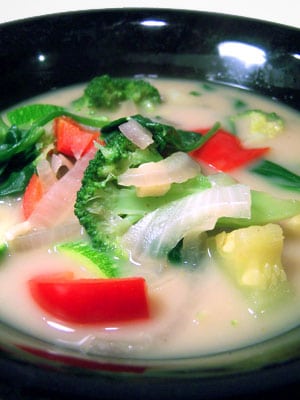 Thai Inspired Vegetable Soup