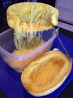 Vegetarian Chili over Spaghetti Squash