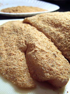 Crispy Baked Parmesan Crusted Tilapia raw