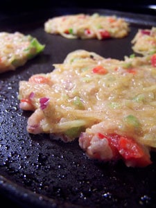 Spaghetti Squash Cake on skillet