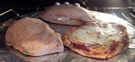 Stromboli lunch in the oven