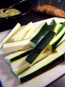 Baked Zucchini Fries prep 1