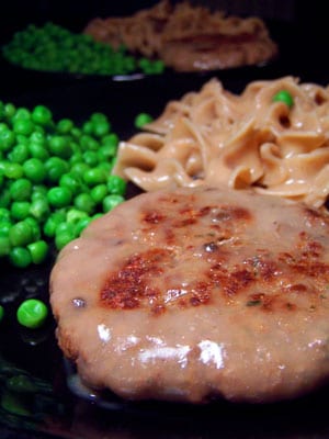 Fast Salisbury Steak with Noodles