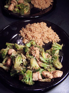 Sesame Chicken and Broccoli 2