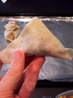 Black Bean and Corn Wontons prep 2