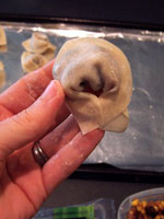 Black Bean and Corn Wontons prep3