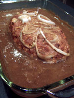 Simple Onion Turkey Loaf - cooked