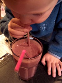 Ryan with smoothie