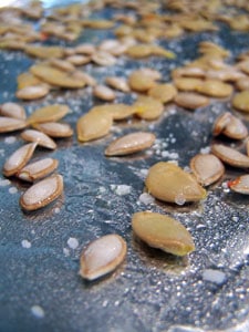 Winter Squash Soup with Roasted Seeds - prep 3