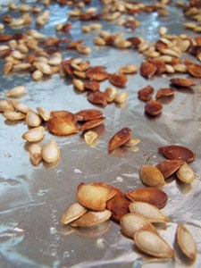 Winter Squash Soup with Roasted Seeds - prep 4