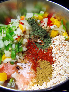 Southwestern Turkey Burgers in bowl