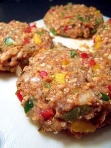 Southwestern Turkey Burgers raw patties