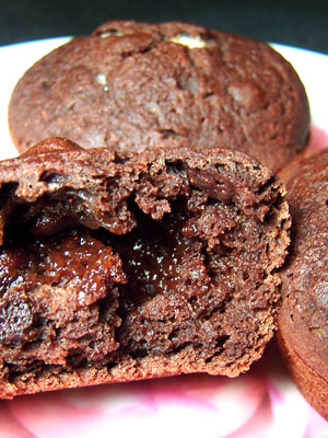 Gooey Surprise Deep Double Chocolate Muffins – VitaMix Contest Finalist 2