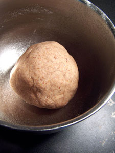 Whole Wheat Pizza Dough - rise 1