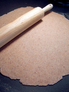 Whole Wheat Pizza Dough - roll 1