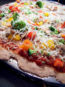 Whole Wheat Pizza Dough - whole pie 1