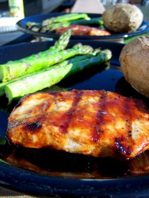 Sweet & Spicy Grilled Pork Chops