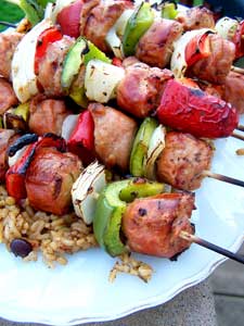 Sausage & Pepper Skewers tray 2