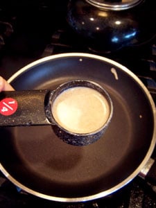 Simple Low Fat Whole Grain Crêpe prep 1