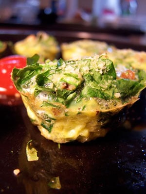 Mini Spinach Egg Muffins