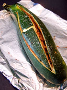 Giant Stuffed Zucchini after