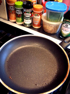 Idea: Fried Bulgur with Peas and Pomegranate  step 1