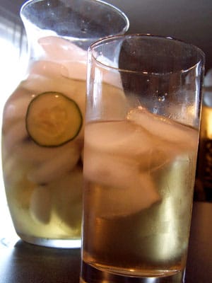 Cold Brewed Cucumber Tea