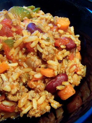 Red Rice with Beans and Sausage
