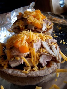 BBQ Pita Pizza before