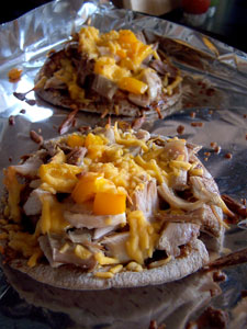 BBQ Pita Pizza after