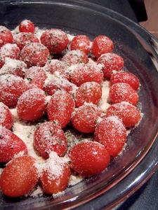 Simply Roasted Cherry Tomatoes - before