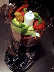 Fresh Black Bean Dip - before