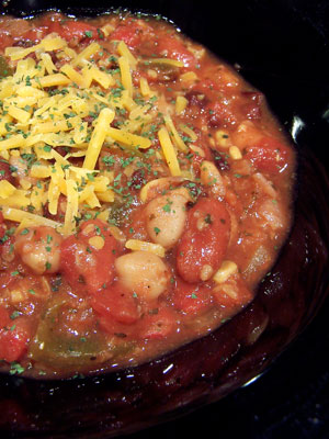 Easy Slow Cooker Vegetarian Chili