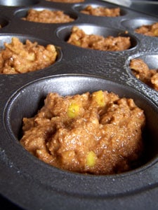 Apple Bran Muffins before