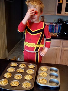 Banana Oatmeal Cups with Chocolate Chips - Ryan
