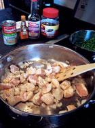Simple Chicken Tips with Gravy - prep 1