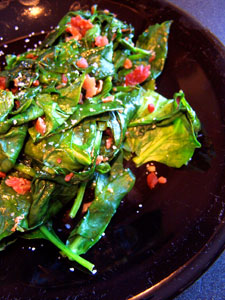 Spinach and Bacon Egg Wraps - spinach