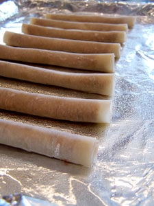 Chocolate Peanut Butter Stix - before cooking
