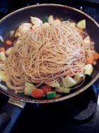 Lo Mein-ish Angel Hair - step 2