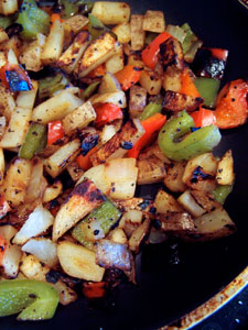 Simple Homemade Home Fries in pan