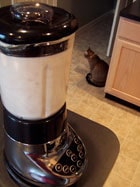 making almond milk no cat
