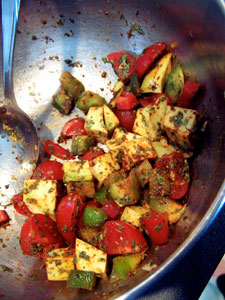 Quick Avocado Quesadilla  - filling