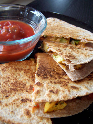 Quick Avocado Quesadilla 