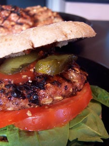 Grilled Honey Mustard Turkey Oat Burgers - view 3