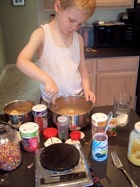 the toddler baking muffins 1