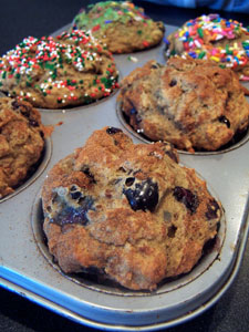Blueberry Muffins after