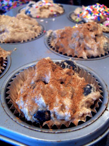 Blueberry Muffins - before