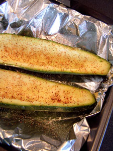 Stuffed Zucchini - before